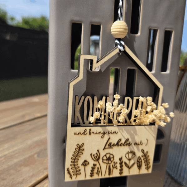 6 Designs Häuser zum füllen mit Blumen oder Geld Zuhause Heimat Home Freundschaft Deko Danke SVG Laserdatei Lasercut – Bild 12