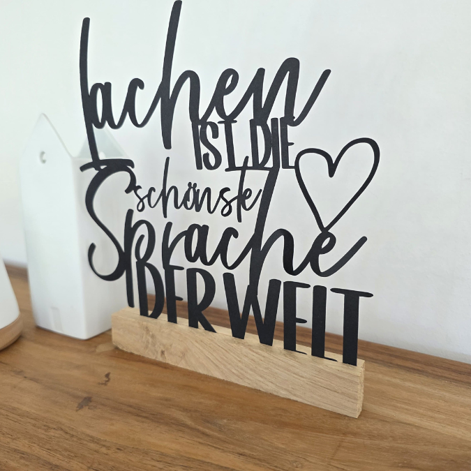 SVG Laserdatei Klötzchenschrift Klötzchen "Lachen ist die schönste Sprache der Welt" SVG Datei – Bild 9