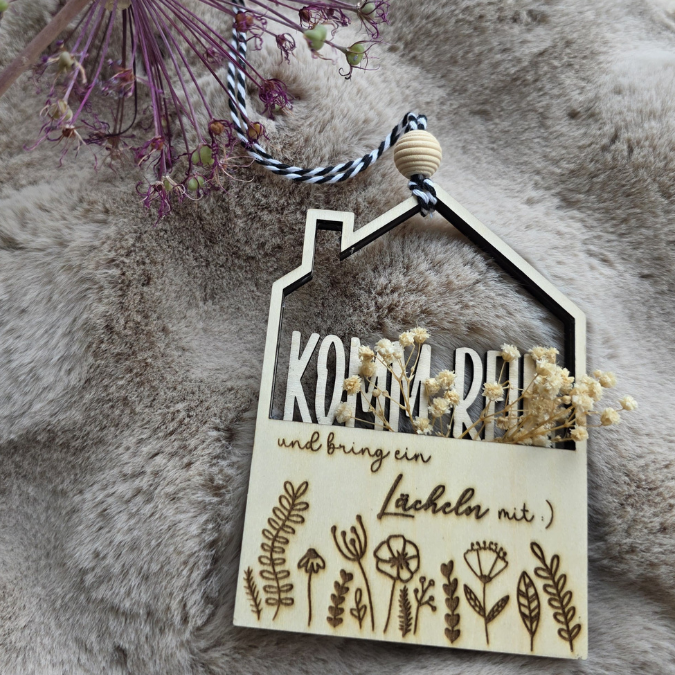 6 Designs Häuser zum füllen mit Blumen oder Geld Zuhause Heimat Home Freundschaft Deko Danke SVG Laserdatei Lasercut – Bild 15