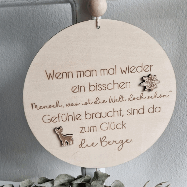SVG Datei 4 Designs Schilder Berge Wanderlust Holzscheiben Bergverliebt Bergliebe Laserdatei – Bild 9
