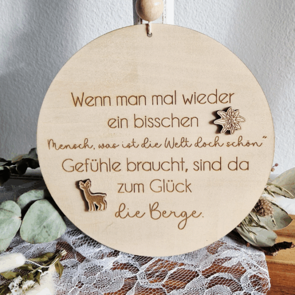 SVG Datei 4 Designs Schilder Berge Wanderlust Holzscheiben Bergverliebt Bergliebe Laserdatei – Bild 11