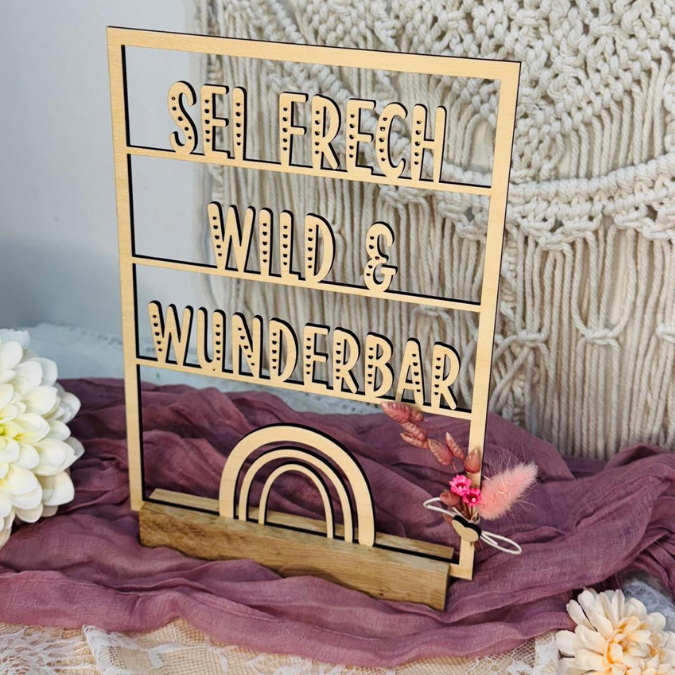SVG Laserdatei Wanddeko Wandbilder Wandbild Rahmen Sei frech wild und wunderbar Kinderzimmerdeko SVG Datei – Bild 6