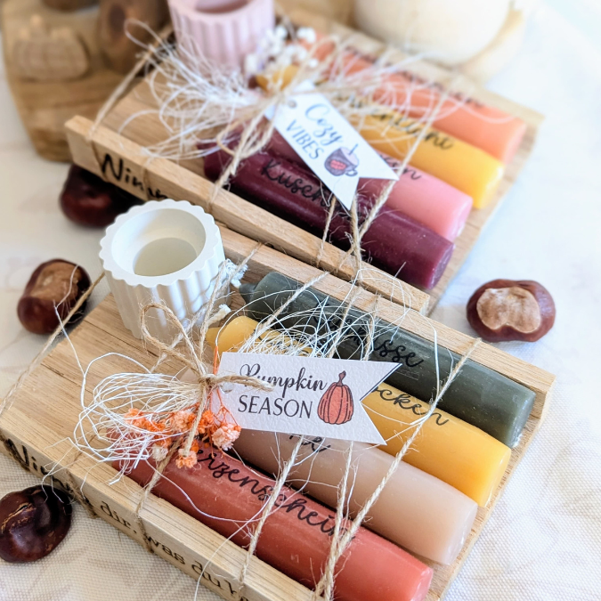 PRINT Druckvorlage PDF Geschenkanhänger 3 Designs Herbst Bunte Motive Tags Etiketten A4 Printable PDF Datei zum selber drucken – Bild 2