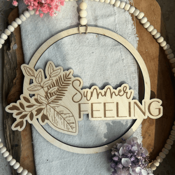SVG Laserdatei Kranz 2er Set Kränze Summer Feeling Geschenkidee SVG Datei – Bild 4