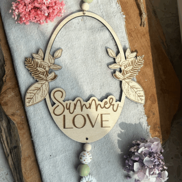 SVG Laserdatei Kranz 2er Set Kränze Summer Feeling Geschenkidee SVG Datei – Bild 3