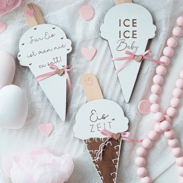 SVG Laser Datei Eis 6 Designs Gutscheinverpackung Geldgeschenk Gutscheine Geschenkidee Sommer SVG Datei – Bild 15