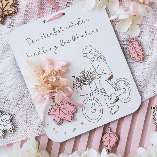 SVG Datei 2 Designs Schilder Holzscheiben Herbst Laserdatei Fahrrad Herbstzauber Herbstliebe Herbstvibes – Bild 5