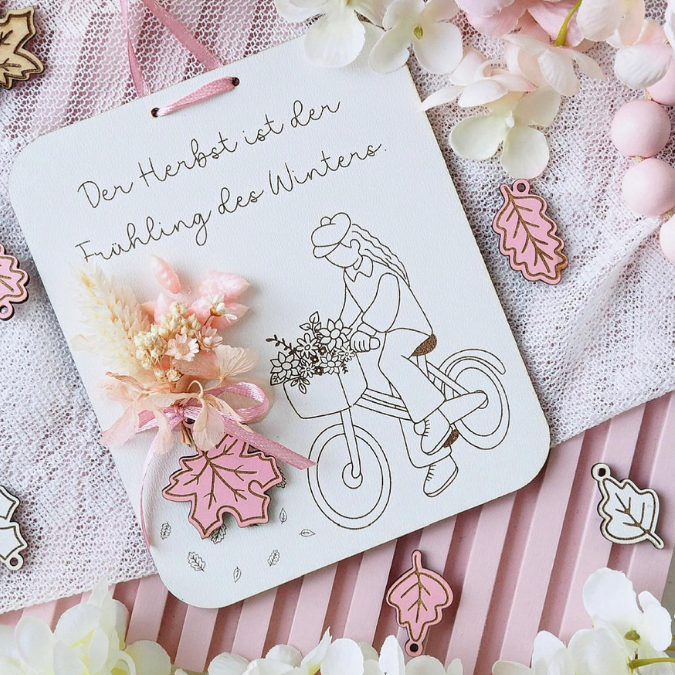 SVG Datei 2 Designs Schilder Holzscheiben Herbst Laserdatei Fahrrad Herbstzauber Herbstliebe Herbstvibes – Bild 13