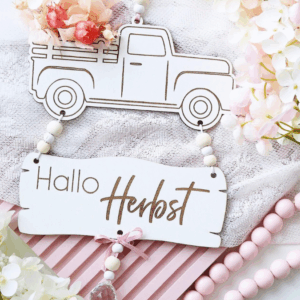 SVG Datei Herbst Truck Herbstdeko Türdeko Wanddeko Kürbisse Laserdatei Herbstzauber Herbstliebe Herbstvibes