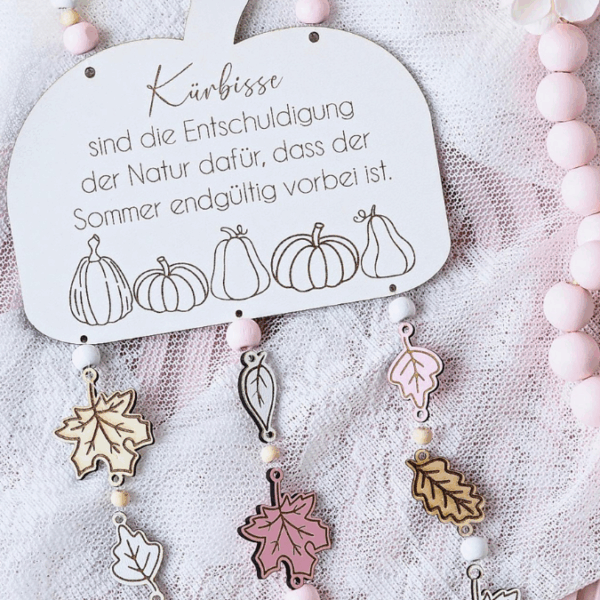 SVG Datei Herbst Deko Türdeko Wanddeko Kürbisse ink Anhänger Blätter Laserdatei Herbstzauber Herbstliebe Herbstvibes – Bild 8