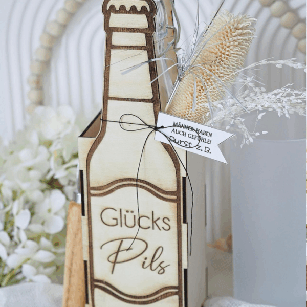 SVG Laserdatei 3 mm & 4mm Geschenkbox für Bier Bierflasche Flaschenbox Geschenkidee Männer Bier SVG Datei – Bild 8