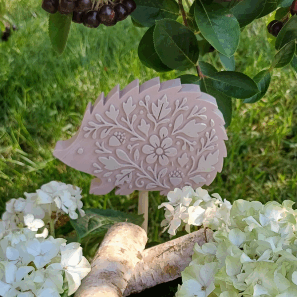 STL 3D Druck Datei Herbst Igel Gartenstecker für 8mm & 10mm Stäbe UND Erdsstecker Pflanzen Outdoor Deko Beetstecker Pflanzenstecker – Bild 7
