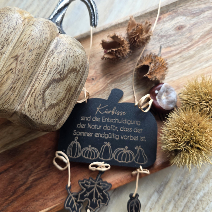 SVG Datei Herbst Deko Türdeko Wanddeko Kürbisse ink Anhänger Blätter Laserdatei Herbstzauber Herbstliebe Herbstvibes – Bild 11