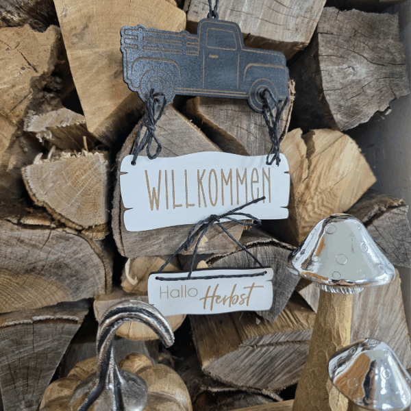 SVG Datei Herbst Truck Herbstdeko Türdeko Wanddeko Kürbisse Laserdatei Herbstzauber Herbstliebe Herbstvibes – Bild 2
