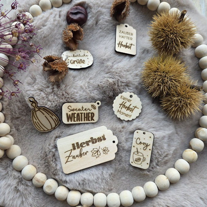 SVG Laserdatei Geschenkanhänger Herbst Kürbis Pilz Sweater weather Etiketten Tags SVG-Datei – Bild 9