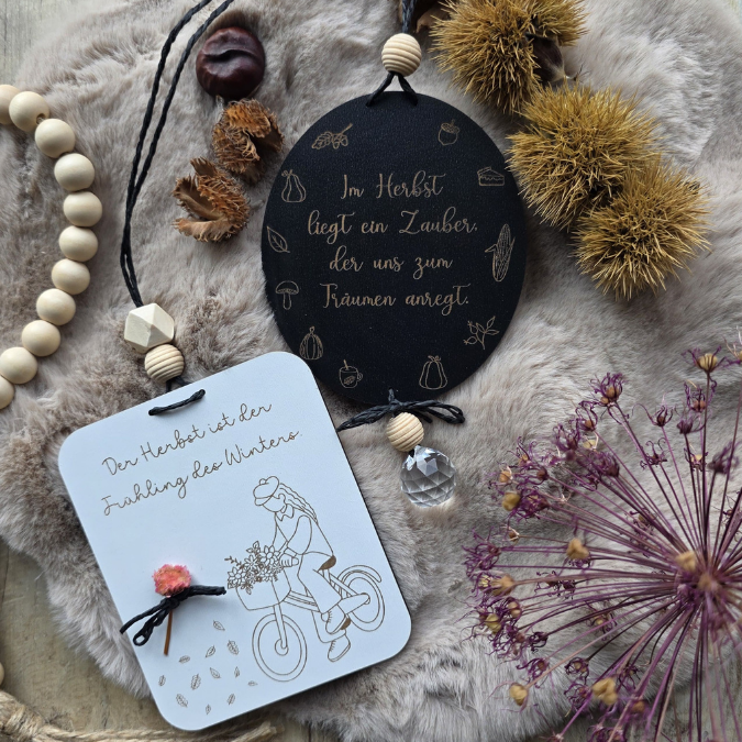 SVG Datei 2 Designs Schilder Holzscheiben Herbst Laserdatei Fahrrad Herbstzauber Herbstliebe Herbstvibes – Bild 16