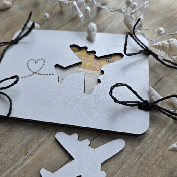 SVG Laserdatei Urlaub Reise Flitterwochen Hochzeit Geldgeschenk Verpackung für Geld 6 Designs Gutscheinkarten SVG-Datei – Bild 14