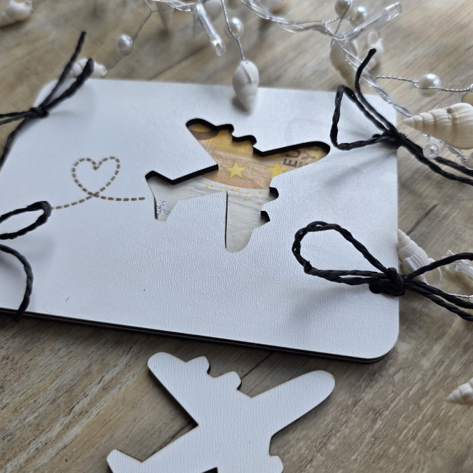 SVG Laserdatei Urlaub Reise Flitterwochen Hochzeit Geldgeschenk Verpackung für Geld 6 Designs Gutscheinkarten SVG-Datei – Bild 15
