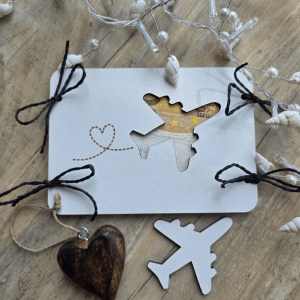 SVG Laserdatei Urlaub Reise Flitterwochen Hochzeit Geldgeschenk Verpackung für Geld 6 Designs Gutscheinkarten SVG-Datei – Bild 15