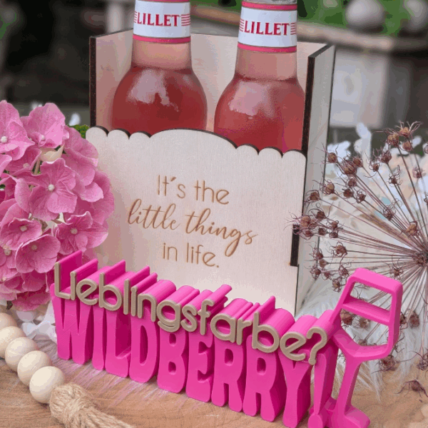 SVG Laserdatei 3 mm & 4mm Geschenkbox für 2 kleine Lillet Aperol Flaschen Flaschenbox Summermoments Little Things Spritztour SVG Datei – Bild 3