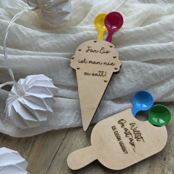 SVG Laser Datei Eis 6 Designs Gutscheinverpackung Geldgeschenk Gutscheine Geschenkidee Sommer SVG Datei – Bild 12