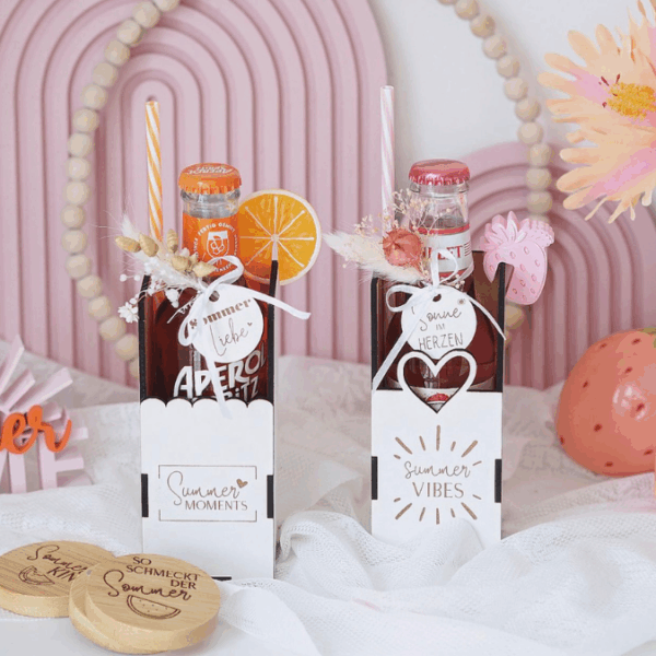 SVG Laserdatei 3 mm & 4mm Geschenkbox für kleine Lillet Aperol Flaschen Flaschenbox Summermoments Little Things Spritztour SVG Datei – Bild 20