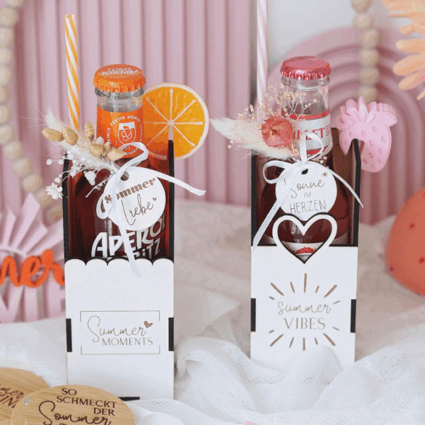 SVG Laserdatei 3 mm & 4mm Geschenkbox für kleine Lillet Aperol Flaschen Flaschenbox Summermoments Little Things Spritztour SVG Datei – Bild 21
