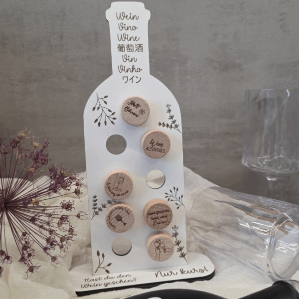 SVG Laserdatei Weinkorkenständer 3mm und 4mm Halter für Korken Wein SB Lädchen Schrankladen Präsenter SVG Datei – Bild 4