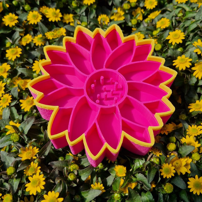 STL 3D Druck Datei Insektentränke Blume in 2 Größen jeweils für 8mm und 10mm Stäbe Bienentränke Schmetterlingtränke Garten Beet Blumentopf 3D-Druck Datei – Bild 19