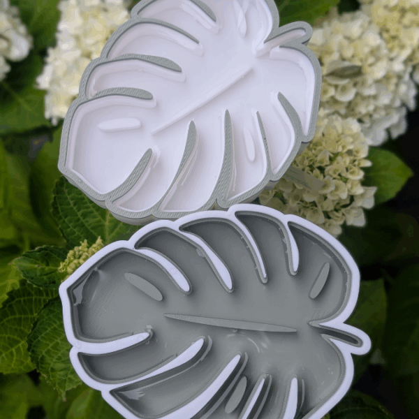 STL 3D Druck Datei Insektentränke Monstera Blatt für 8mm & 10mm Stäbe Bienentränke Schmetterlingtränke Garten Blumentopf Bambu Sommer – Bild 13