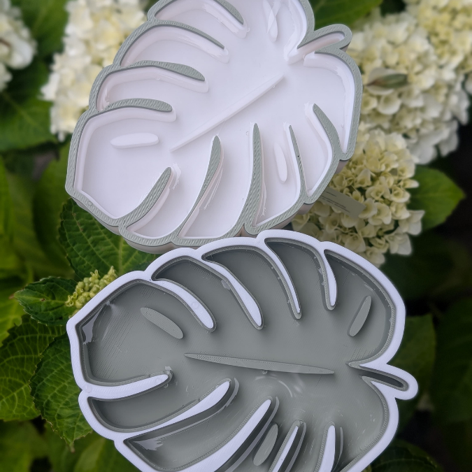 STL 3D Druck Datei Insektentränke Monstera Blatt für 8mm & 10mm Stäbe Bienentränke Schmetterlingtränke Garten Blumentopf Bambu Sommer – Bild 13