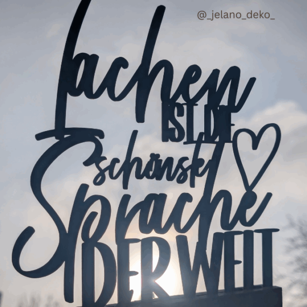 SVG Laserdatei Klötzchenschrift Klötzchen "Lachen ist die schönste Sprache der Welt" SVG Datei – Bild 7