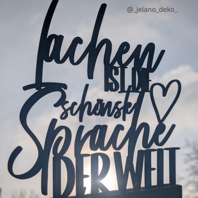 SVG Laserdatei Klötzchenschrift Klötzchen "Lachen ist die schönste Sprache der Welt" SVG Datei – Bild 7