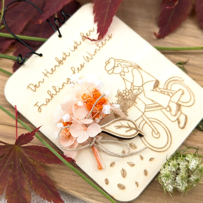 SVG Datei 2 Designs Schilder Holzscheiben Herbst Laserdatei Fahrrad Herbstzauber Herbstliebe Herbstvibes – Bild 5