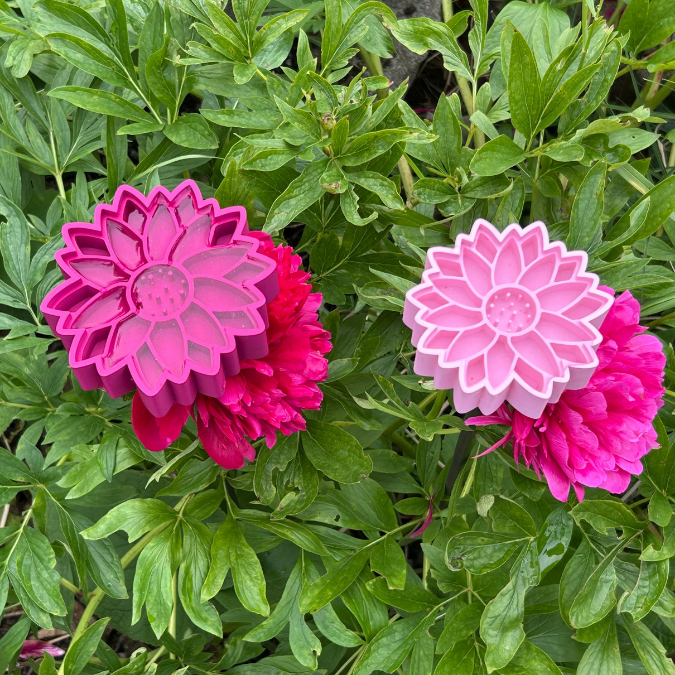 STL 3D Druck Datei Insektentränke Blume in 2 Größen jeweils für 8mm und 10mm Stäbe Bienentränke Schmetterlingtränke Garten Beet Blumentopf 3D-Druck Datei – Bild 21