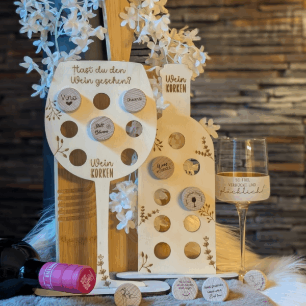 SVG Laserdatei Weinkorkenständer 3mm und 4mm Halter für Korken Wein SB Lädchen Schrankladen Präsenter SVG Datei – Bild 4