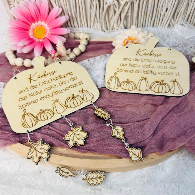 SVG Datei Herbst Deko Türdeko Wanddeko Kürbisse ink Anhänger Blätter Laserdatei Herbstzauber Herbstliebe Herbstvibes – Bild 13