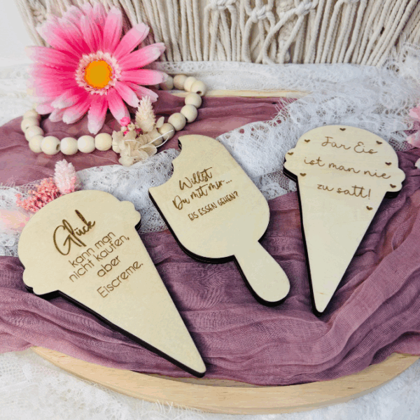 SVG Laser Datei Eis 6 Designs Gutscheinverpackung Geldgeschenk Gutscheine Geschenkidee Sommer SVG Datei – Bild 10