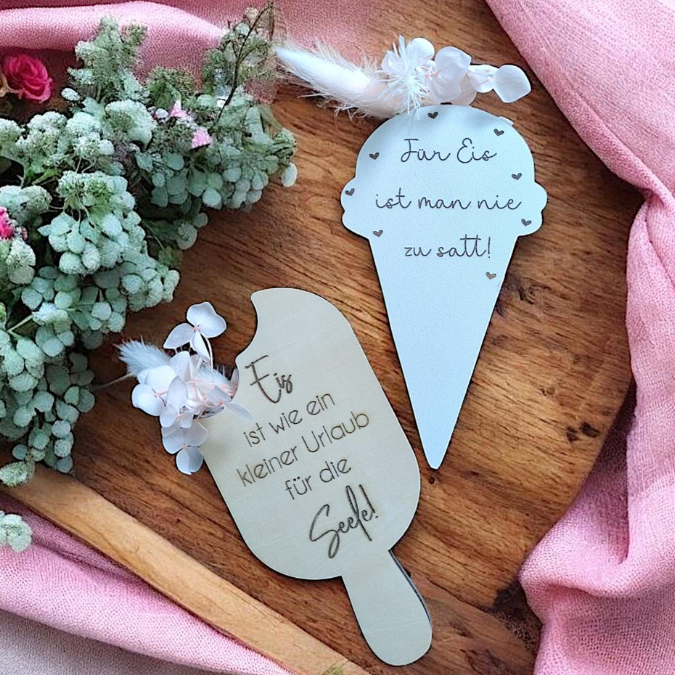 SVG Laser Datei Eis 6 Designs Gutscheinverpackung Geldgeschenk Gutscheine Geschenkidee Sommer SVG Datei – Bild 4