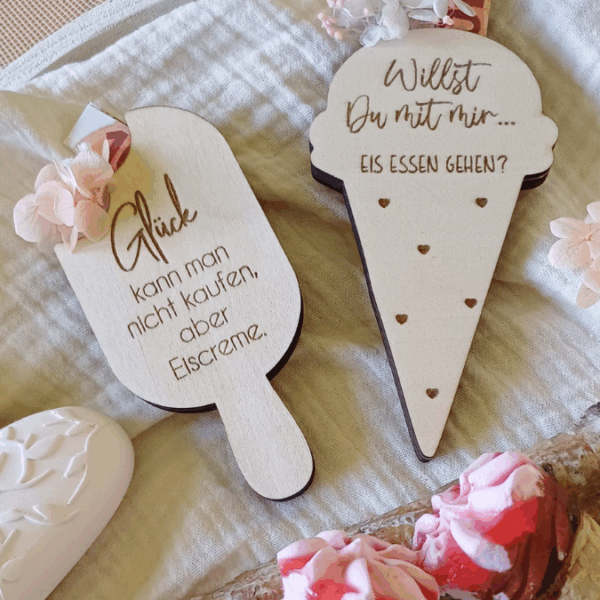 SVG Laser Datei Eis 6 Designs Gutscheinverpackung Geldgeschenk Gutscheine Geschenkidee Sommer SVG Datei – Bild 3