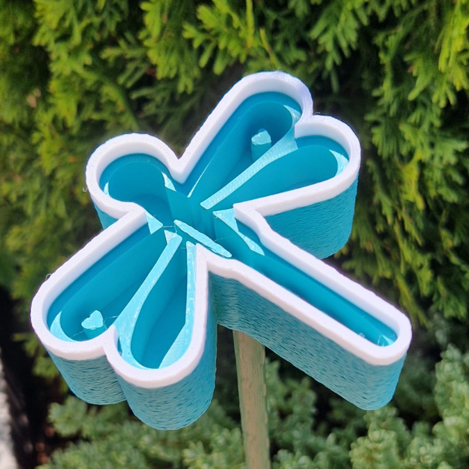 STL 3D Druck Datei Insektentränke Libelle für 8mm & 10mm Stäbe Bienentränke Schmetterlingtränke Garten Blumentopf Bambu Sommer – Bild 15