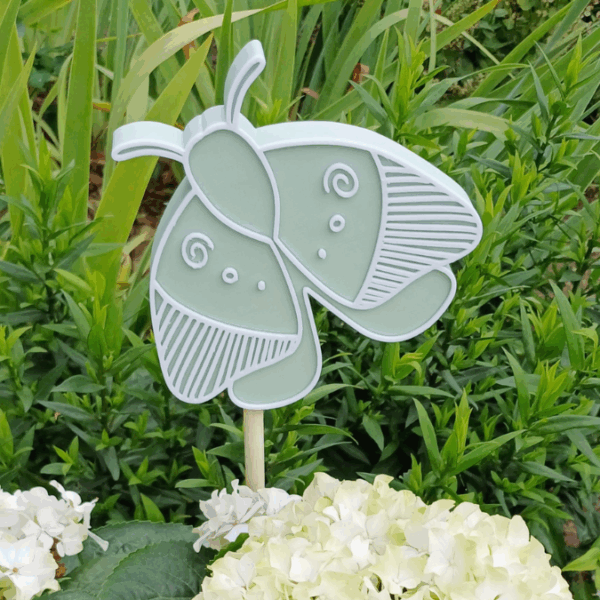 3D Druck Datei STL Gartenstecker Motte Schmetterling Pflanzen Homedecor Outdoor Deko Beetstecker Pflanzenstecker für 8mm & 10mm Stäbe Bambu – Bild 8