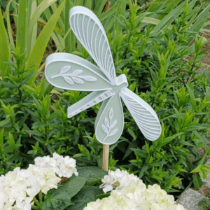 STL 3D Druck Datei Gartenstecker Libelle Schmetterling Pflanzen Homedecor Outdoor Deko Beetstecker Pflanzenstecker für 8mm & 10mm Stäbe