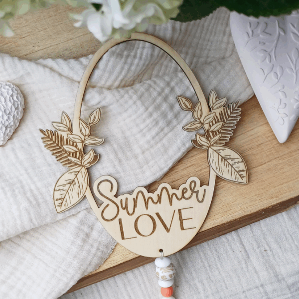 SVG Laserdatei Kranz 2er Set Kränze Summer Feeling Geschenkidee SVG Datei – Bild 9