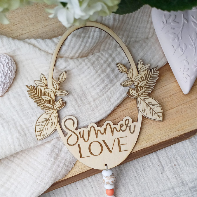 SVG Laserdatei Kranz 2er Set Kränze Summer Feeling Geschenkidee SVG Datei – Bild 9