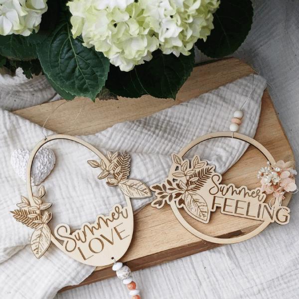 SVG Laserdatei Kranz 2er Set Kränze Summer Feeling Geschenkidee SVG Datei – Bild 10