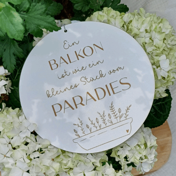 SVG Laserdatei 4er Set Holzscheiben Balkon Balkonien Lieblingsplatz Blumen Gravur SVG Datei – Bild 23