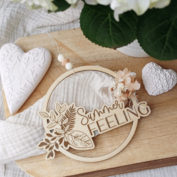 SVG Laserdatei Kranz 2er Set Kränze Summer Feeling Geschenkidee SVG Datei – Bild 11
