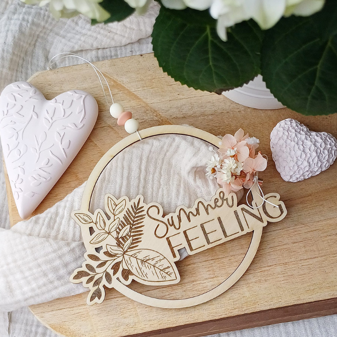 SVG Laserdatei Kranz 2er Set Kränze Summer Feeling Geschenkidee SVG Datei – Bild 11