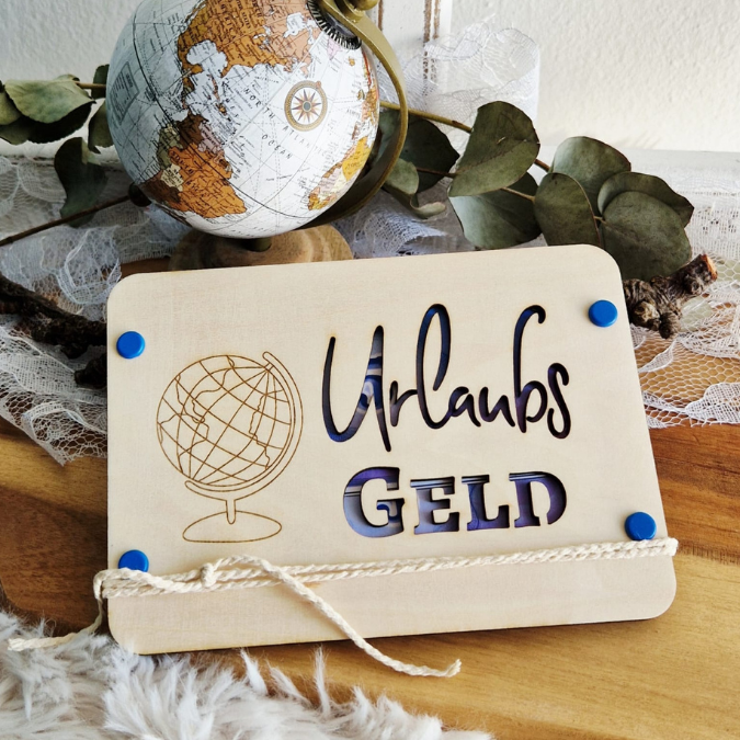 SVG Laserdatei Urlaub Reise Flitterwochen Hochzeit Geldgeschenk Verpackung für Geld 6 Designs Gutscheinkarten SVG-Datei – Bild 17